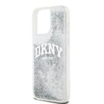 DKNY DKHCP15XLBNAET iPhone 15 Pro Max 6.7" white hardcase Liquid Glitter Big Logo - imagine 6