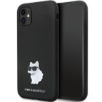 Karl Lagerfeld KLHCN61SMHCNPK iPhone 11/ Xr 6.1" black hardcase Silicone C Metal Pin