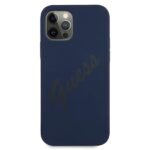 Guess GUHCP12MLSVSBL iPhone 12/12 Pro6,1" blue hardcase Script Vintage - imagine 3