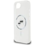 Case Karl Lagerfeld IML Metal Karl & Choupette Heads MagSafe for iPhone 16e white - imagine 6