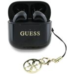 TWS headphones Guess Glossy Effect Printed Classic Logo & Charm black