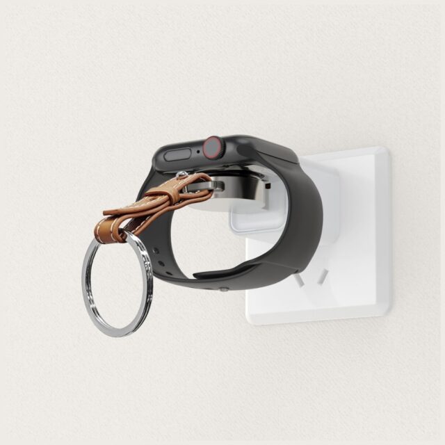 Inductive charger 4smarts for Apple Watch, silver - imagine 5