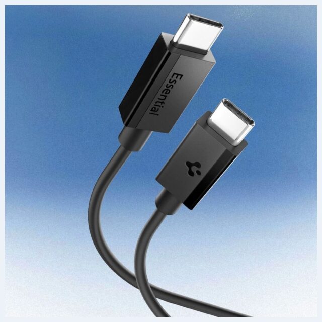 Spigen EB6020CC Essential USB-C Cable 60W 2m black - imagine 2