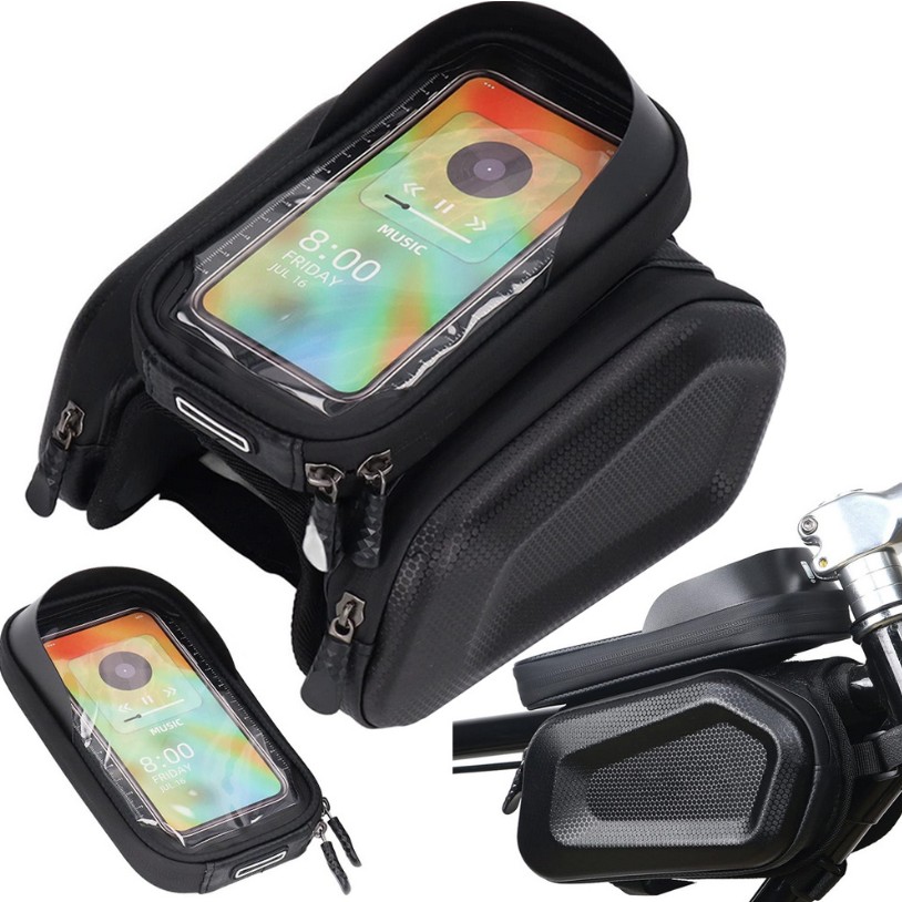 cps-782dc40faa0f1565ef32eee9a3066df0-2025-12-05-14-37-28 Extralink Bicycle Bag, Waterproof Frame Pannier with Phone Case - imagine 1