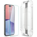 Spigen Glas.TR iPhone 15 6.1" "EZ FIT" clear tempered glass AGL06907 - imagine 3
