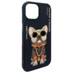 Nimmy case iPhone 15 6.1" black Glasses Cool Dog - imagine 7