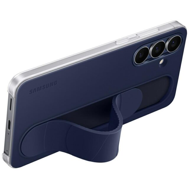 Samsung Standing Grip Case for Galaxy S25 FE Dark Blue - imagine 3