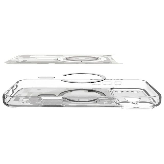 Spigen Ultra Hybrid Mag MagSafe Case for iPhone 17 Pro Zero One White - imagine 8