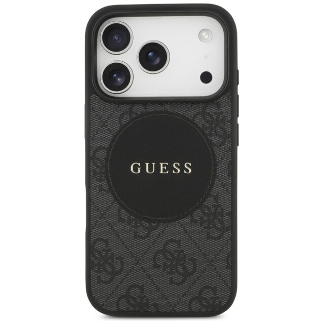 Case Guess 4G Circle Classic Logo MagSafe for iPhone 17 Pro black - imagine 3