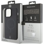 Mercedes MEHMP15X23RCMK iPhone 15 Pro Max 6.7" Black Hardcase Smooth Leather MagSafe - imagine 8