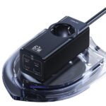 USAMS Power Strip 67W 3x USB-C +USB Fast Charging Extension Cable EU black CC225TC01 (US-CC225 - imagine 7