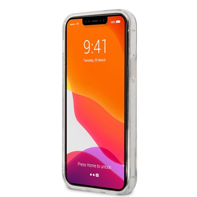 Karl Lagerfeld KLHCP12MHNKCTGT iPhone 12/12 Pro 6,1" transparent hardcase Gliter Karl&Choupette - imagine 5