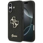 Guess Fixed Glitter Big 4G case for iPhone 17 black