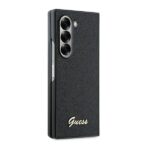 Guess GUHCZFD6HGGSHK Z Fold6 F956 black 4G Glitter Script - imagine 5