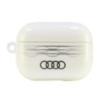 Audi IML Geometric Pattern AirPods Pro 2 cover white AU-IMLAPP2-A6/D3-WE
