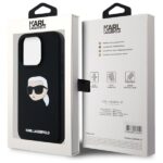 Karl Lagerfeld KLHMP15LSKHPPLK iPhone 15 Pro 6.1" black hardcase Silicone Karl Head Print Magsafe - imagine 8