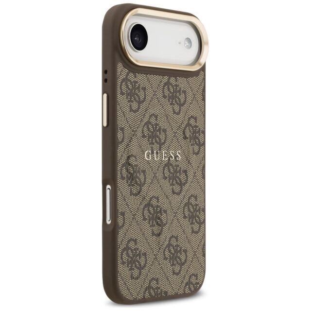 Case Guess 4G PU Classic Logo MagSafe for iPhone Air brown - imagine 4