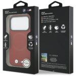 BMW M FW Metal Logo MagSafe Case for iPhone 17 Pro Red - imagine 8