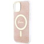Guess GUHMP15SH4STP iPhone 15 / 14 / 13 6.1" pink hardcase IML 4G MagSafe - imagine 6