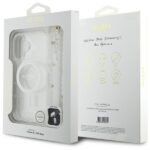 Guess GUHMP16SHGCRELST iPhone 16 6.1" transparent hardcase IML Glitter With Pearl Strap - imagine 8