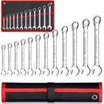 Extralink Combination Wrench Set, 12 pcs, Flat and Ring Spanners Case 8-24 mm