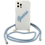 Guess GUHCP12MCRTVSBL iPhone 12/12 Pro 6,1" blue hardcase Script Vintage - imagine 3