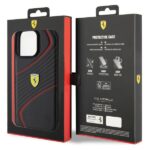 Ferrari FEHCP15XPTWK iPhone 15 Pro Max 6.7" black hardcase Twist Metal Logo - imagine 8