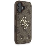Guess 4G Strap 4G Classic Logo Case for iPhone 16 Brown - imagine 4