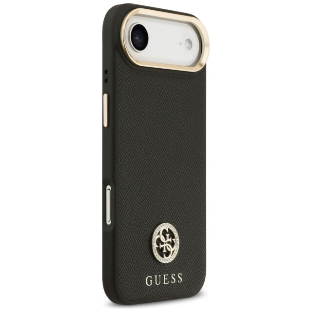 Case Guess Grained Strass Logo MagSafe for iPhone Air black - imagine 4