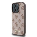 Guess GUHMP16XPGPYSW iPhone 16 Pro Max 6.9" brown hardcase Peony Script MagSafe - imagine 2