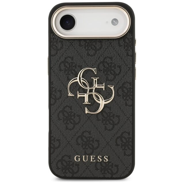 Case Guess 4G Big 4G Classic Logo for iPhone Air black gold - imagine 3