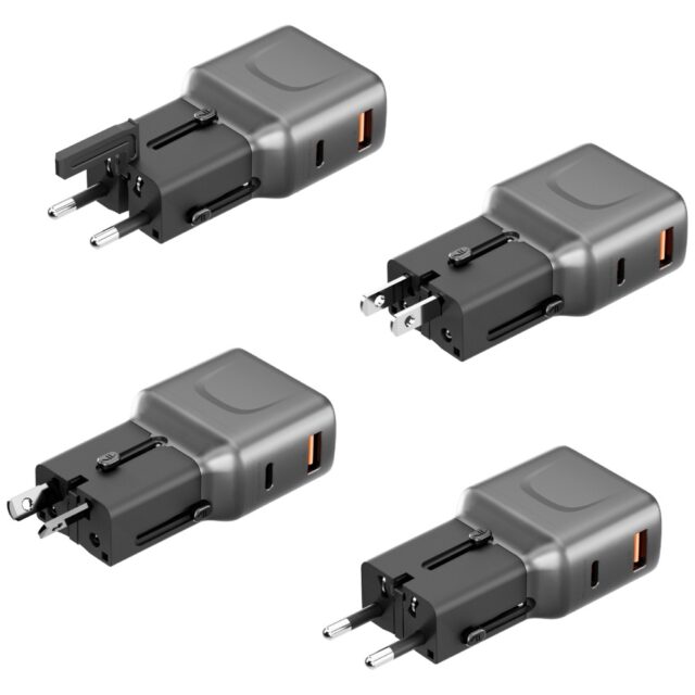 Wall charger Energea TravelGo Adapter 35 USB-A/USB-C 35W graphite-black - imagine 4