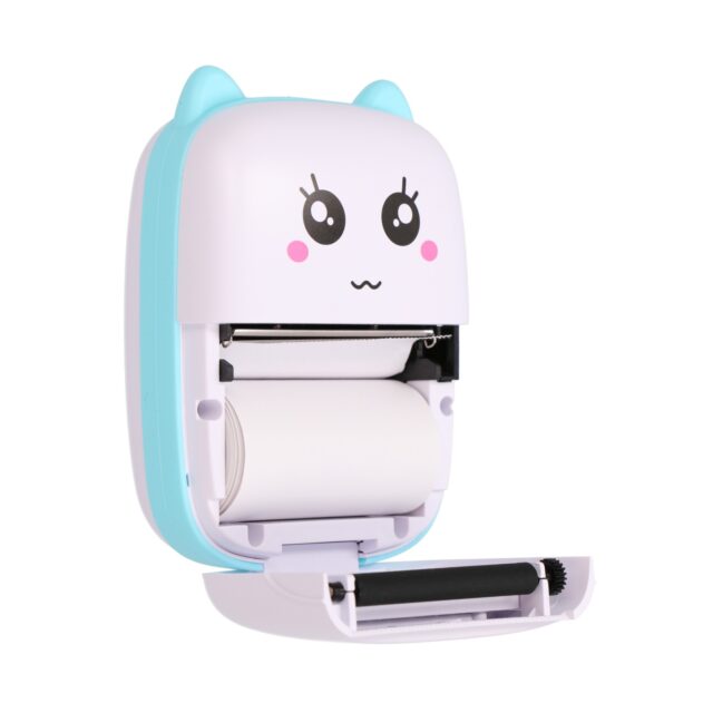 Extralink EPP-002 Blue | Mini thermal printer | Bluetooth, USB-C, 1200 mAh, 210 dpi - imagine 5