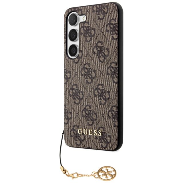 Guess GUHCS23SGF4GBR S23 S911 brown hardcase 4G Charms Collection - imagine 2