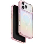 UNIQ Iridescia case for iPhone 17 Pro Magclick Charging pink prism