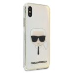 Karl Lagerfeld KLHCPXPCKHML iPhone X/Xsmulticolor hardcase Iridescent Karl`s Head - imagine 4