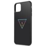 Guess GUHCN65TRMLBK iPhone 11 Pro Max black hard case Triangle Glitter - imagine 4
