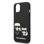 Karl Lagerfeld KLHMP14SSSKCK iPhone 14/ 15 / 13 6,1" hardcase black Liquid Silicone Karl & Ch - imagine 6