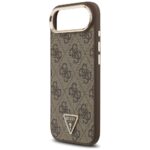 Case Guess 4G Triangle Logo MagSafe for iPhone Air brown gold - imagine 6