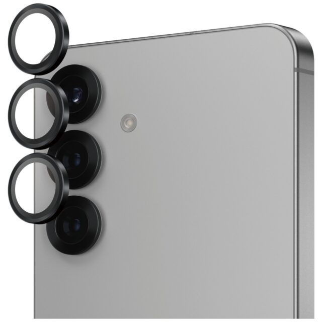 PanzerGlass Hoops Lens Protector Tempered Glass for Samsung Galaxy S25 Black - imagine 2