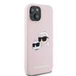 Karl Lagerfeld KLHMP15SSKCHPPLP iPhone 15 / 14 / 13 6.1" pink hardcase Silicone Karl & Choupet - imagine 4