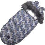 Infant Sleeping Bag for Stroller, Car Seat, and Sled Extralink with Ears, Faux Fur Insulated 100cm Camo - imagine 2