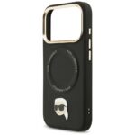 Karl Lagerfeld Big Strap Karl Metal Logo MagSafe Case for iPhone 17 Pro Black - imagine 6