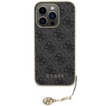 Guess GUHCP15LGF4GGR iPhone 15 Pro 6.1" grey hardcase 4G Charms Collection - imagine 3
