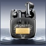 Wireless headphones AWEI TP100 ENC   Bluetooth 5.4 TWS + docking station black - imagine 5