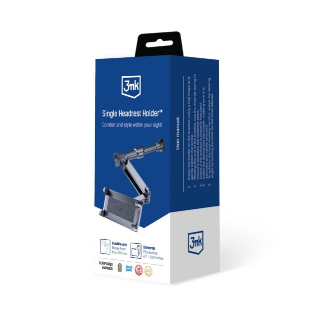 3MK Single Headrest Holder tablet holder - imagine 2