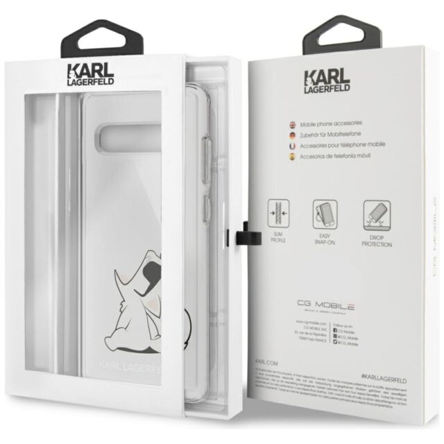 Karl Lagerfeld KLHCS10PCFNRC S10 Plus G975 hardcase transparent Choupette Fun - imagine 5