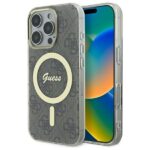 Guess GUHMP16LH4STW iPhone 16 Pro 6.3" brown hardcase IML 4G MagSafe