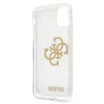 Guess GUHCN61PCUGL4GTR iPhone 11 6,1"/ Xr transparent hard case Glitter 4G Big Logo - imagine 7