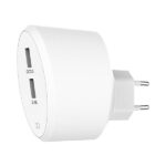 Xqisit Mains charger 2xUSB + QC 3.0 white 31540